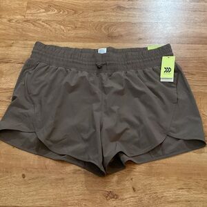 All in Motion Women's Athletic Shorts in Brown